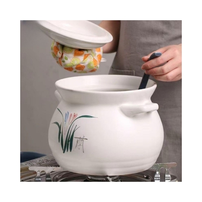 Απευθείας 3.3L Stoneware Υγειονομική ιατρική κατσαρόλα κατσαρόλα Stew Pot Περιβαλλοντικά φιλική και ανθεκτική