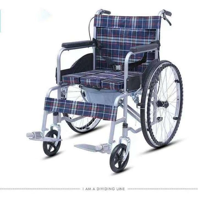 Αναπνευστικό μαξιλάρι υφάσματος Tianjin Producer Chrome Frame Folding Steel Manual Wheelchair