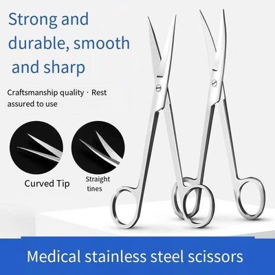 18 εκατοστά Ξαναχρησιμοποιήσιμα ψαλίδια από ανοξείδωτο χάλυβα Χειρουργικά ιατρικά όργανα