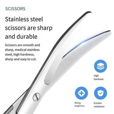 18 εκατοστά Ξαναχρησιμοποιήσιμα ψαλίδια από ανοξείδωτο χάλυβα Χειρουργικά ιατρικά όργανα