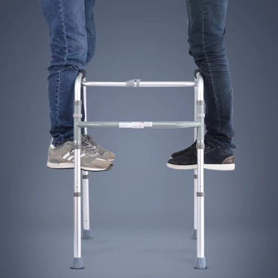 Ηλικιωμένοι όρθιος πλαισίου Walker 8 Gear ρυθμιζόμενο υψόμετρο χωρίς τροχούς απαραίτητο