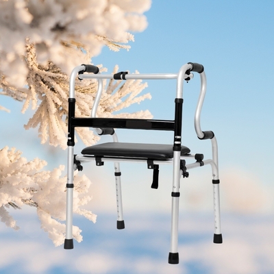 Ηλικιωμένοι όρθιος πλαισίου Walker 8 Gear ρυθμιζόμενο υψόμετρο χωρίς τροχούς απαραίτητο