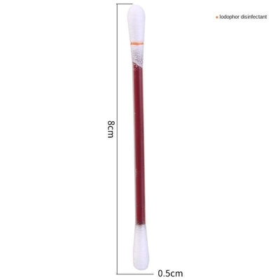 Ιατρικό υγρό βαμβάκι Swab Stick Απολυμαντικό τύπου Άπω υπέρυθρου Χρόνος αποστείρωσης 1 min