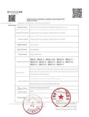 Δυνατό να αναδιπλωθεί ηλεκτρική τροχοθρόνα με χειρολαβή και ελαφρύ πλαίσιο από αλουμίνιο 14kg