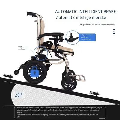 Αθλητικό στυλ άνοιξης και κλεισίματος στηριγμάτων βραχίονων Ηλεκτρική αναπηρική καρέκλα με αναδιπλούμενη απόδοση