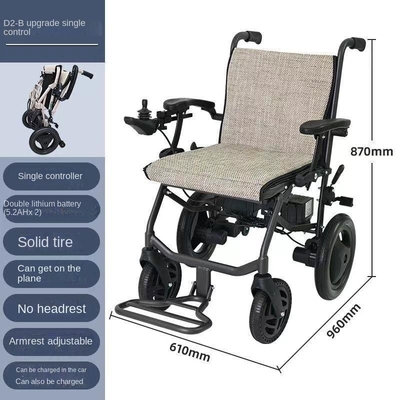Ελαφρύ Intelligent Motorized αναπηρική καρέκλα με αφαιρούμενη διπλή μπαταρία λιθίου σπίτι
