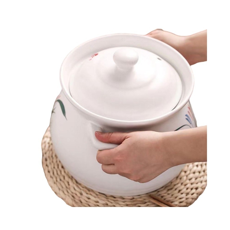 Απευθείας 3.3L Stoneware Υγειονομική ιατρική κατσαρόλα κατσαρόλα Stew Pot Περιβαλλοντικά φιλική και ανθεκτική